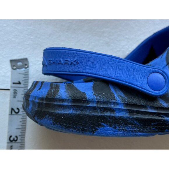Rugged Shark Brand Blue & Black Clogs Geometric Boy's Size 6W - Picture 9 of 14